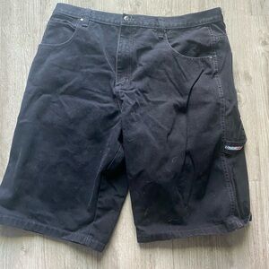 Black baggy southpole jorts